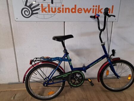 Niebieski Rhino folding bike