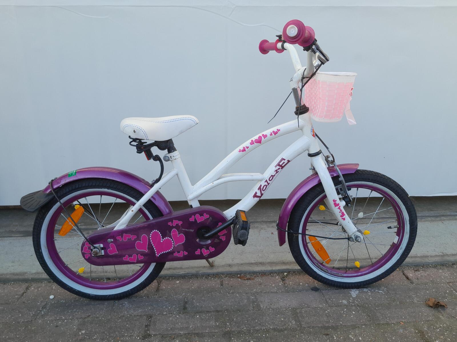 16 cali Volare meisjesfiets z terugtraprem.