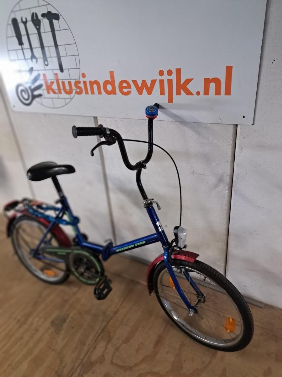 Niebieski Rhino folding bike - obrazek 2