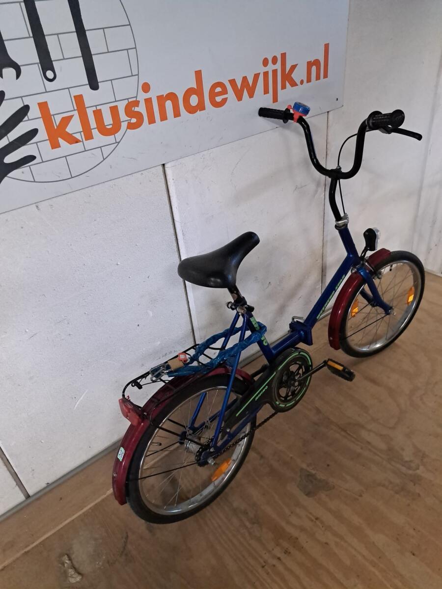 Niebieski Rhino folding bike - obrazek 3